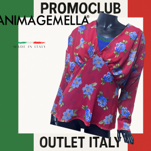 Блуза 2в1 Anima Gemella,100% полиестер, размер  S, Италия